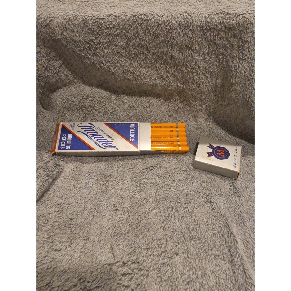 Wallace Silver Band Invader One Dozen 12 Drawing Pencils 525 4H